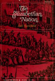 Cover of: The Elizabethan nation.