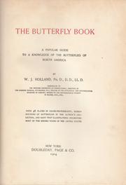 Cover of: The butterfly book by W. J. Holland