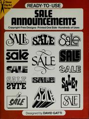 Cover of: Ready-to-use sale announcements