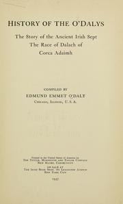 History of the O'Dalys by Edmund Emmet Daly