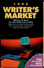 Cover of: Writer's market. 1992: where & how to sell what you write
