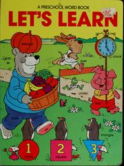 Cover of: Let's learn