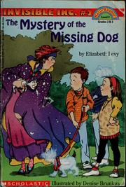 The mystery of the missing dog by Elizabeth Levy