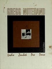 Cover of: Gregg notehand: a personal-use shorthand with integrated instruction in how to make notes