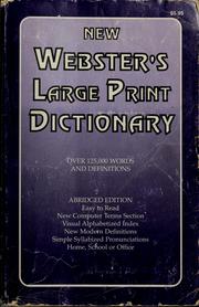 Cover of: New Webster's large print dictionary