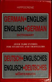 Cover of: German-English, English-German dictionary