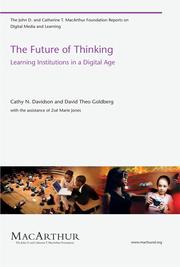 Cover of: The future of thinking: learning institutions in a digital age