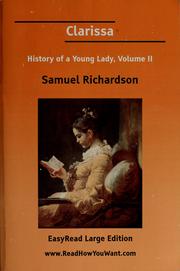 Cover of: Clarissa by Samuel Richardson