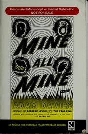 Cover of: Mine all mine