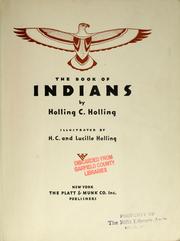 Cover of: The book of Indians. by Holling Clancy Holling