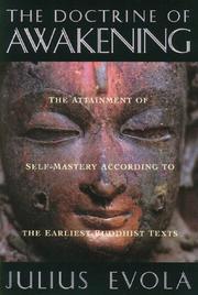 Cover of: The Doctrine of Awakening: The Attainment of Self-Mastery According to the Earliest Buddhist Texts