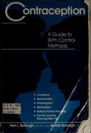 Cover of: Contraception: a guide to birth control methods