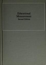 Educational measurement by Robert Ladd Thorndike, Robert L. Thorndike