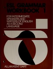 Cover of: ESL grammar workbook: for intermediate speakers and writers of English as a second language