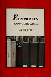 Cover of: Experiences: reading literature