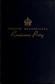 Cover of: English masterpieces: an anthology of imaginative literature from Chaucer to T. S. Eliot.