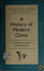 Cover of: A history of modern China.
