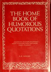 Cover of: The home book of humorous quotations