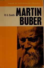 Martin Buber by Ronald Gregor Smith
