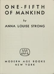 Cover of: One-fifth of mankind