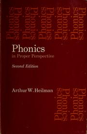 Cover of: Phonics in proper perspective