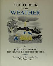 Cover of: Picture book of the weather