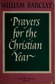 Cover of: Prayers for the Christian year.
