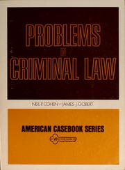 Cover of: Problems in criminal law