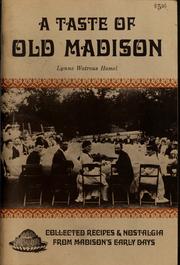 Cover of: A taste of old Madison