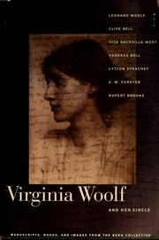 Cover of: Virginia Woolf & Her Circle: Manuscripts, Books & Images from the Berg Collection