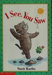 Cover of: I see, you saw