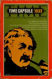 Cover of: Time capsule, 1932 by Time, the weekly news-magazine