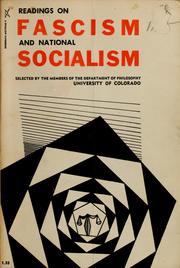 Cover of: Readings on fascism and national socialism