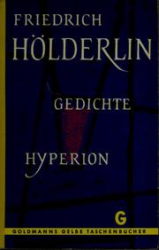 Cover of: Gedichte ; Hyperion by Friedrich Hölderlin