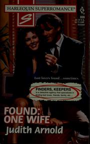 Cover of: Found: one wife