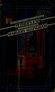 Cover of: Tether's end by Margery Allingham