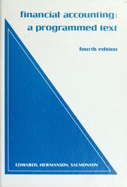 Cover of: Financial accounting: a programmed text