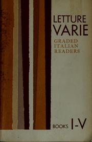 Cover of: LETTURE varie