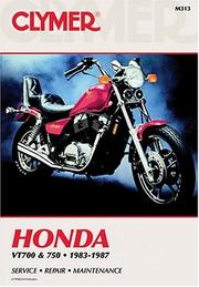 Cover of: Honda Vt700 and 750, 1983-1987: Service, Repair, Maintenance/M313