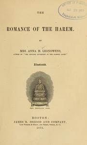 Cover of: The romance of the harem ...