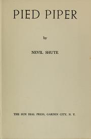 Cover of: Pied Piper by Nevil Shute