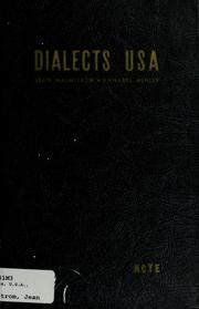 Cover of: Dialects, U.S.A.