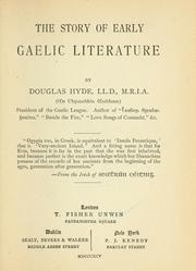 Cover of: The story of early Gaelic literature