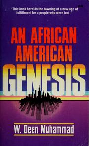 Cover of: An African, American genesis