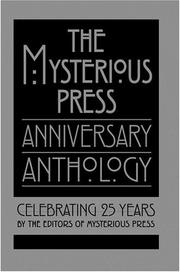 Cover of: The Mysterious Press anniversary anthology