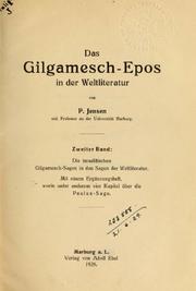 Cover of: Das Gilgamesch-Epos in der Weltliteratur by Peter Christian Albrecht Jensen