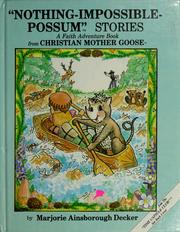 Cover of: Nothing-Impossible-Possum stories