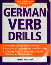Cover of: German verb drills
