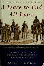 Cover of: A peace to end all peace