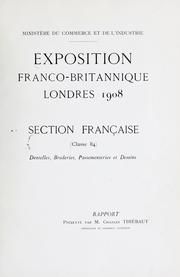 Cover of: Section française (class 84) by Franco-British Exhibition (1908 London, England)